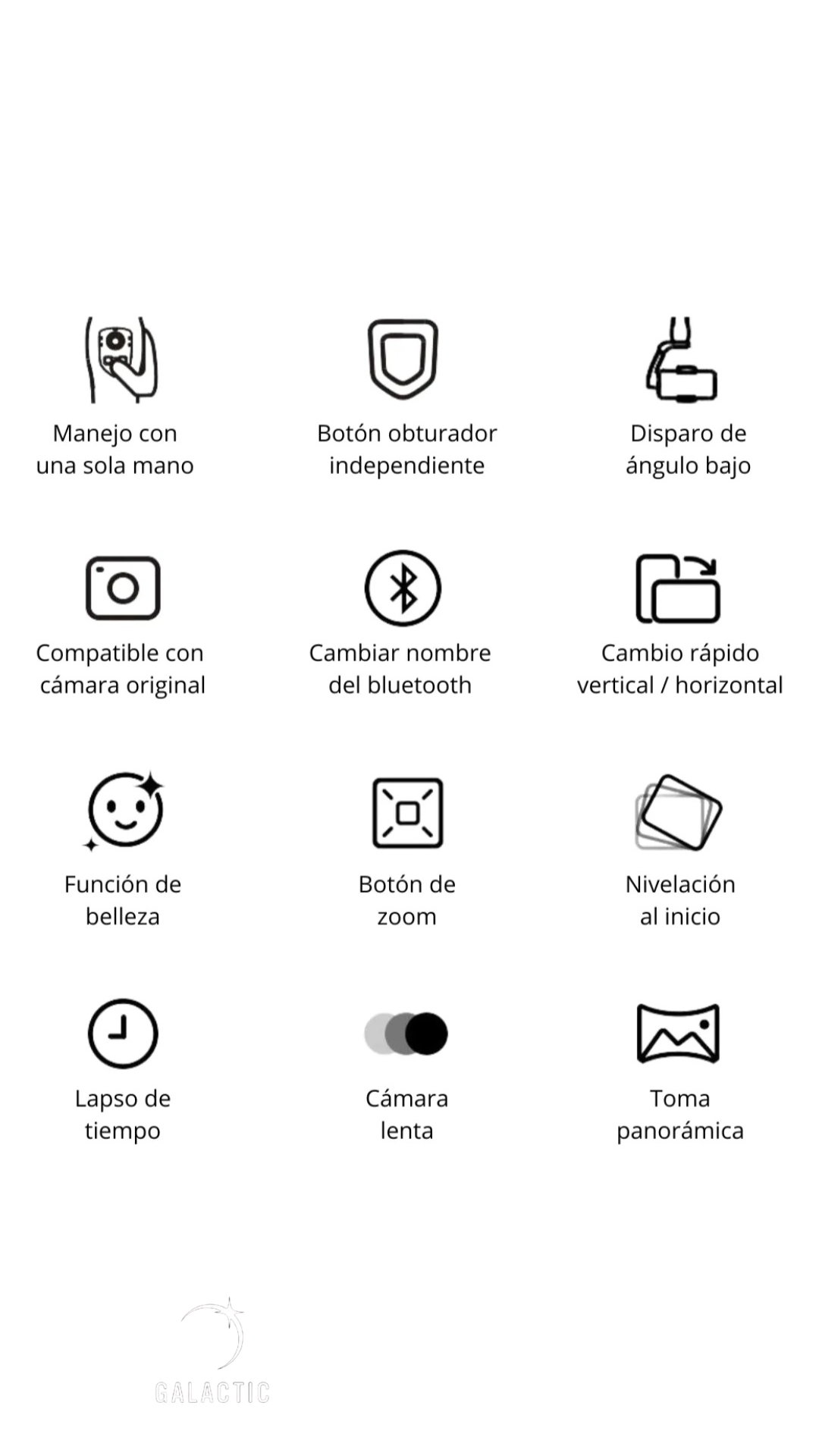 Gimbal con seguimiento facial IA y luz led